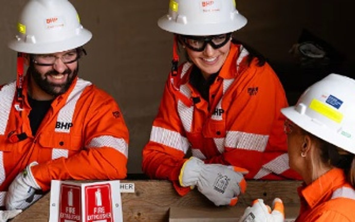 BHP — apprentices on the tools
