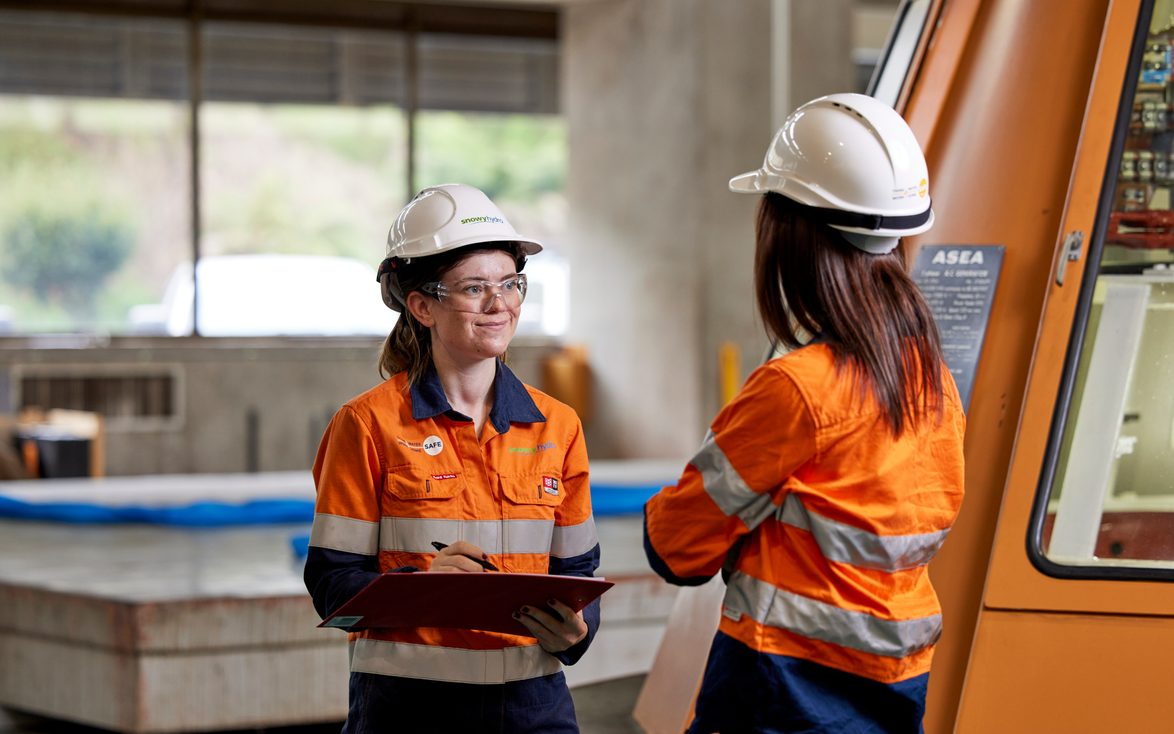 Snowy Hydro — apprentices on the tools