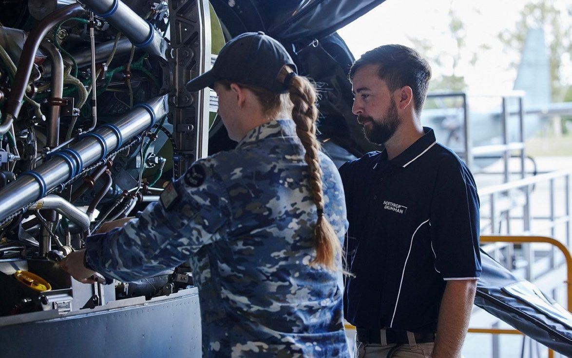 Northrop Grumman Australia — apprentices on the tools