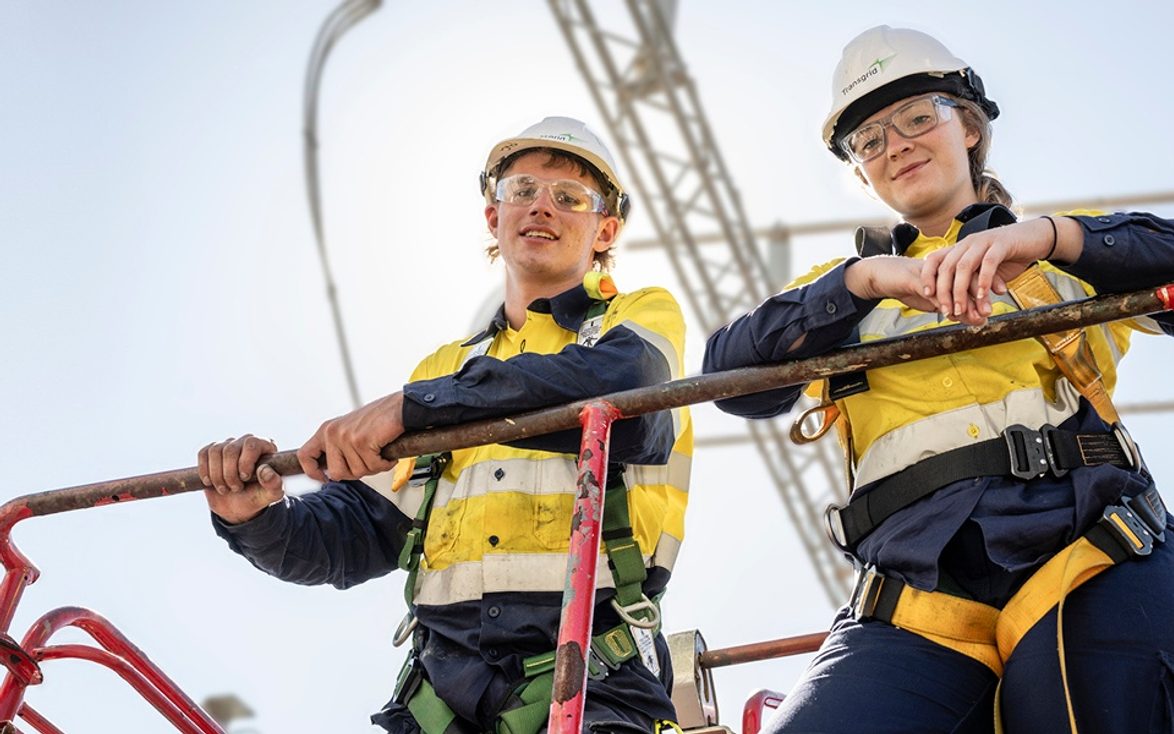 Transgrid — apprentices on the tools